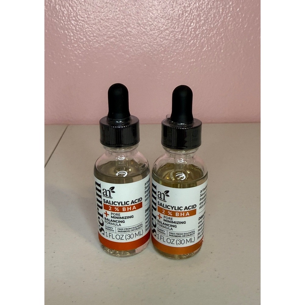 ArtNaturals Salicylic Acid 2% BHA Pore Minimizing Serum 1 fl oz Lot of 2